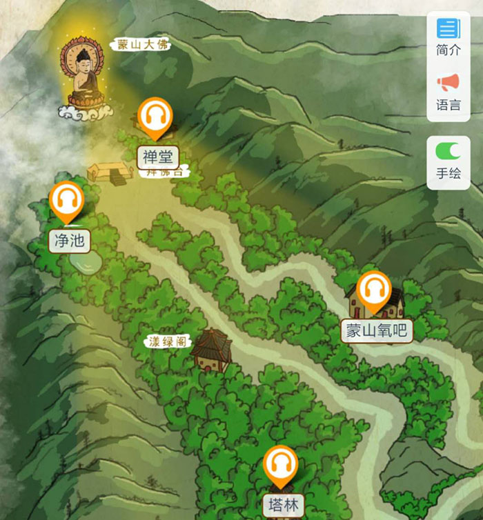 山西太原蒙山大佛景區(qū)手繪地圖、語(yǔ)音講解、電子導(dǎo)覽等智能導(dǎo)覽系統(tǒng)已經(jīng)上線了.jpg