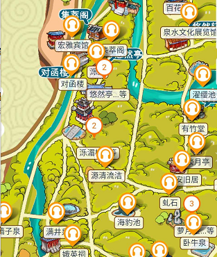 5A景區山東濟南市趵突泉公園電子導覽、語音講解、手繪地圖等功能.png