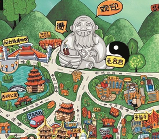 福建省泉州五店市少林寺、華僑大學(xué)手繪地圖，智能導(dǎo)覽系統(tǒng)上線.png