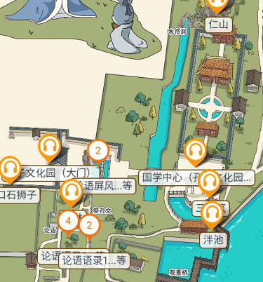 山東曲阜孔子文化園手繪地圖、電子導(dǎo)覽、語音講解上線.png