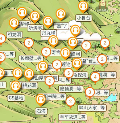 山東嶧山風景名勝區手繪地圖、電子導覽、語音講解上線.png