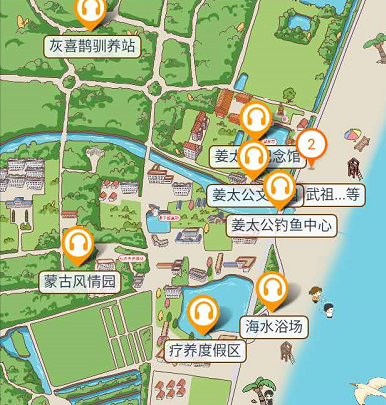 山東日照海濱國家森林公園手繪地圖、電子導覽、語音講解上線.png