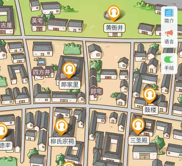 2020年浙江臺州桃渚古城手繪地圖、語音講解、電子導覽等智能導覽系統正式上線.png