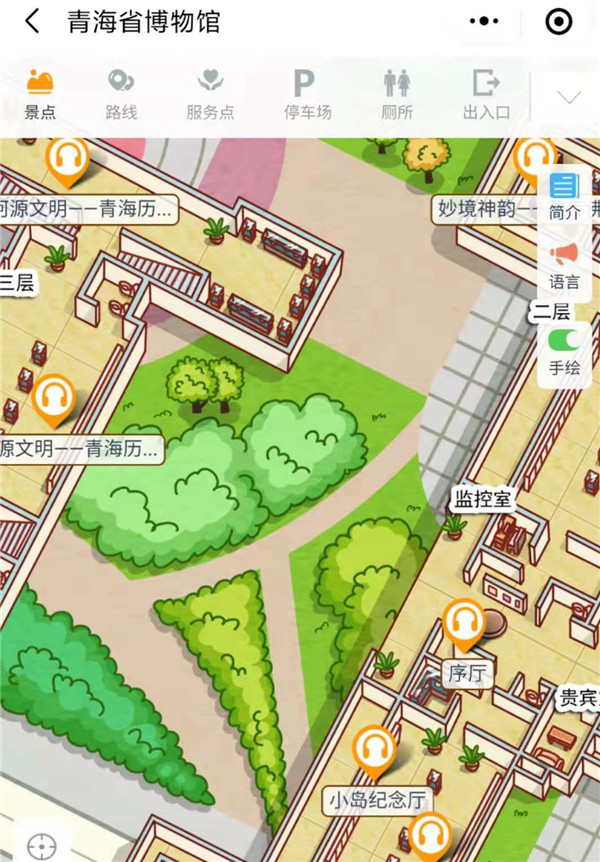 青海省博物館手繪地圖、語音講解、電子導覽等智能導覽系統上線.jpg