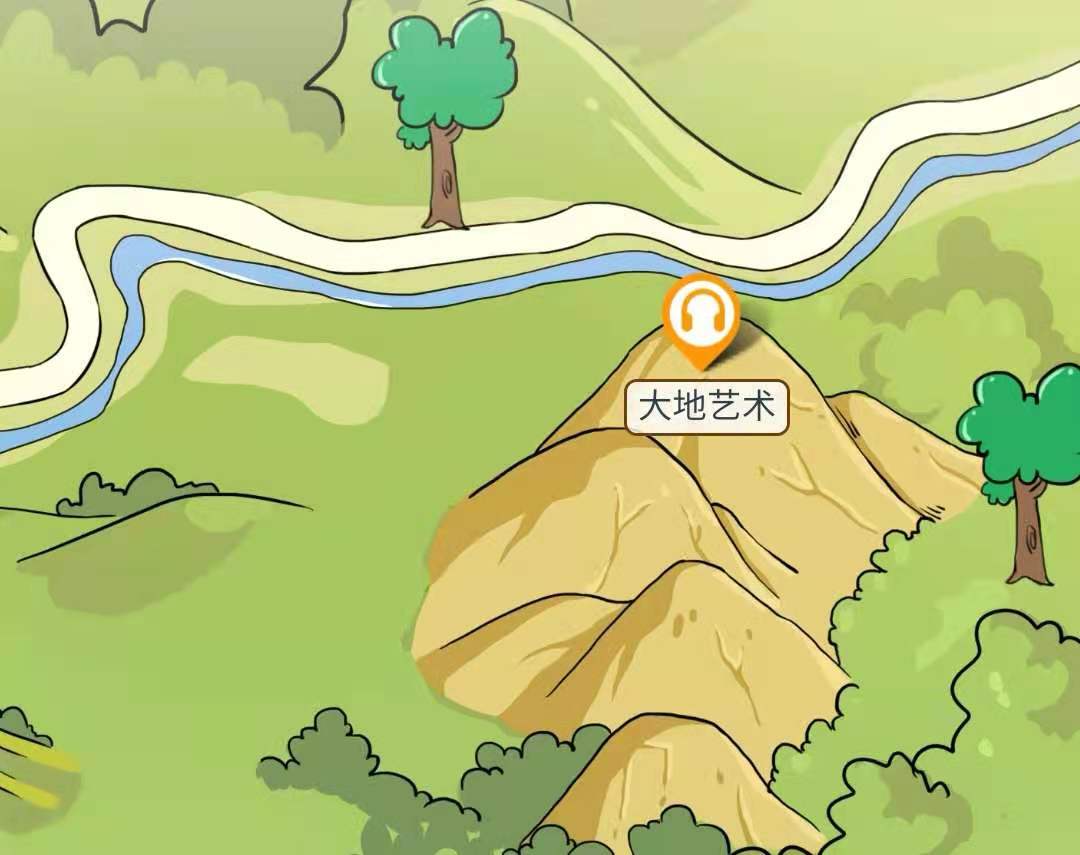 2021年重慶黃安壩草原手繪地圖，電子導(dǎo)覽，語音講解系統(tǒng)上線.jpg
