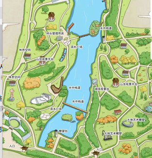 手繪地圖導覽系統帶你走進鄭州市雕塑公園.png