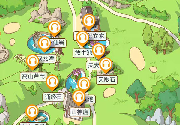 手繪地圖帶你游覽石家莊七女山景區(qū)，走進這片充滿神話傳奇的土地.jpg